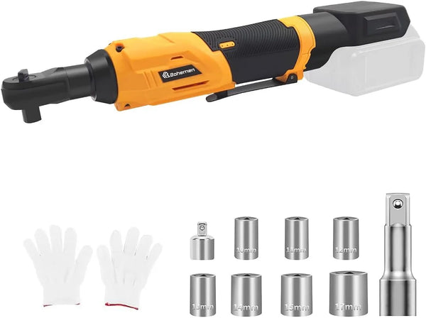 Cordless Electric Power Ratchet Wrench Tool Kit Set for Dewalt Battery (Tool Only)