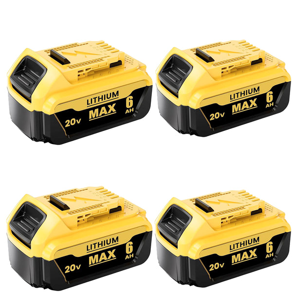 DCB206 6.0Ah Battery Replacement for Dewalt 20V Max Power Battery